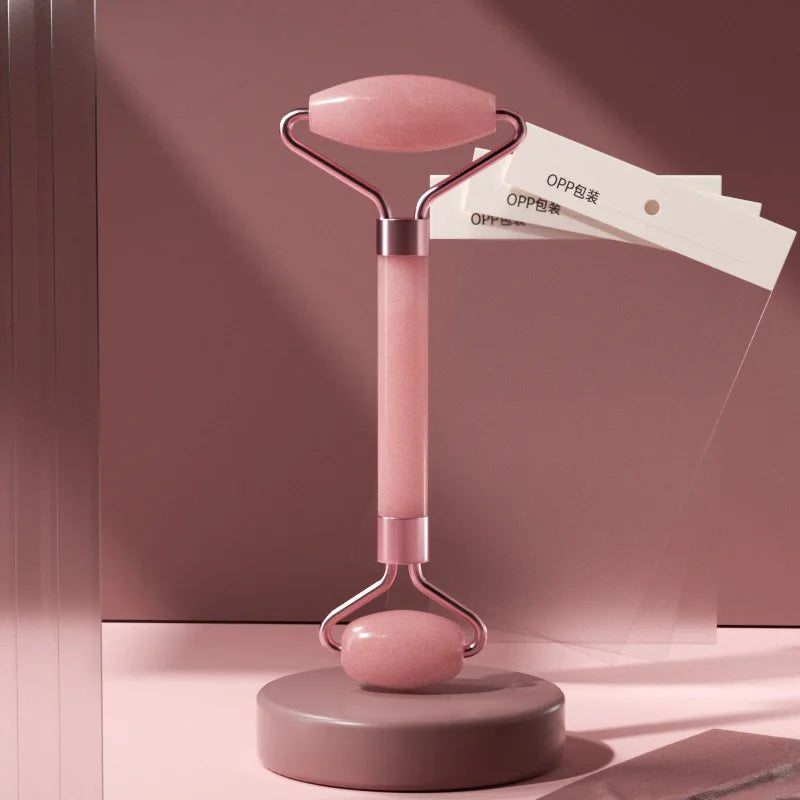 Masseur de cou pour Spa, rouleau pour le visage, planche grattoir Gua Sha, dissolvant de rides, soins oculaires, ensemble de résine Guasha, 2 pièces/ensemble